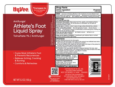 carton - Hy Vee Antifungal Tolnaftate Liquid Spray 50 142HY